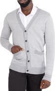 XRAY Herringbone V-Neck Button Front Cardigan
