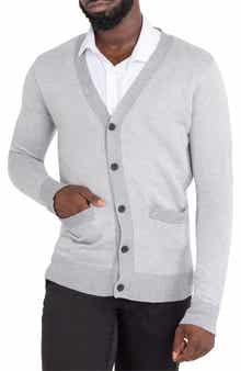 XRAY Herringbone V-Neck Button Front Cardigan