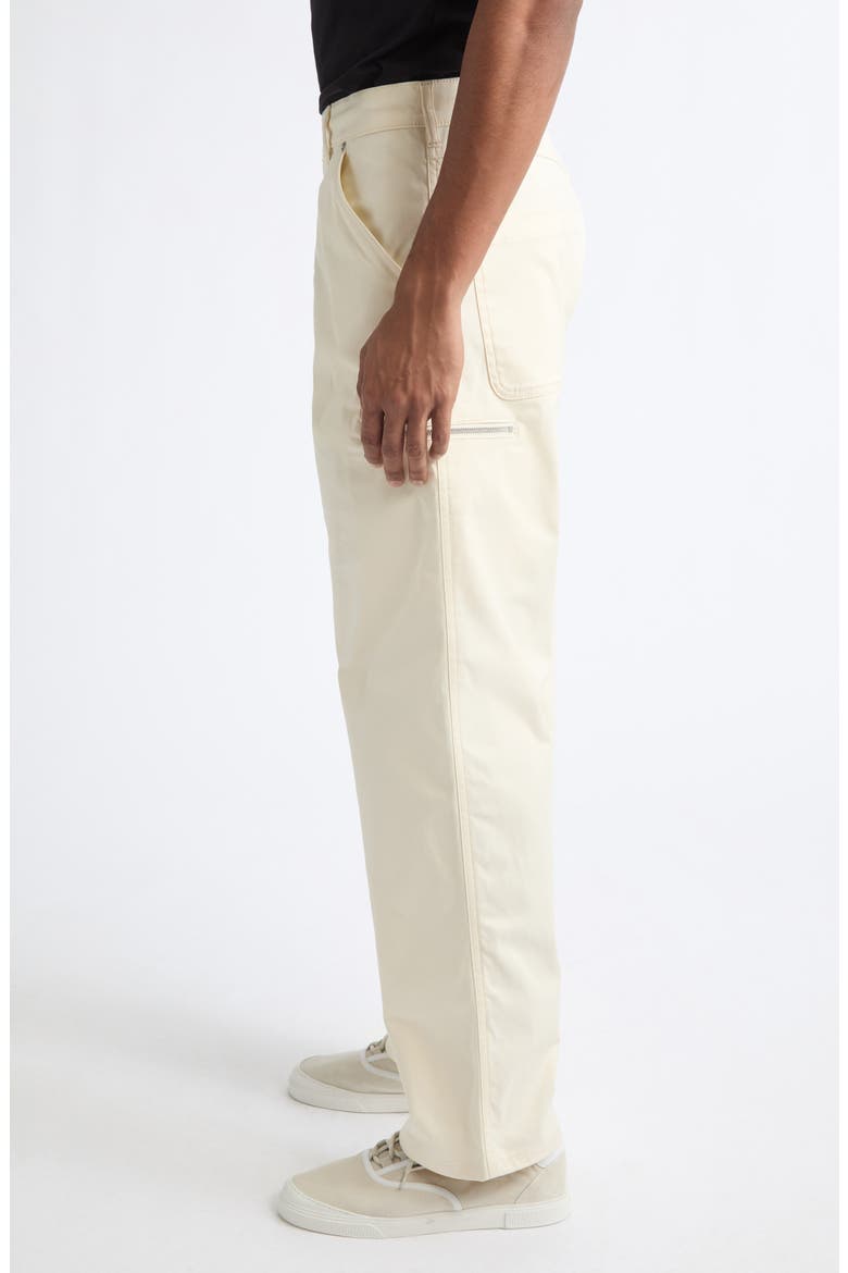 Stretch Cotton Gabardine Cargo Pants, Alternate, color, WHITE