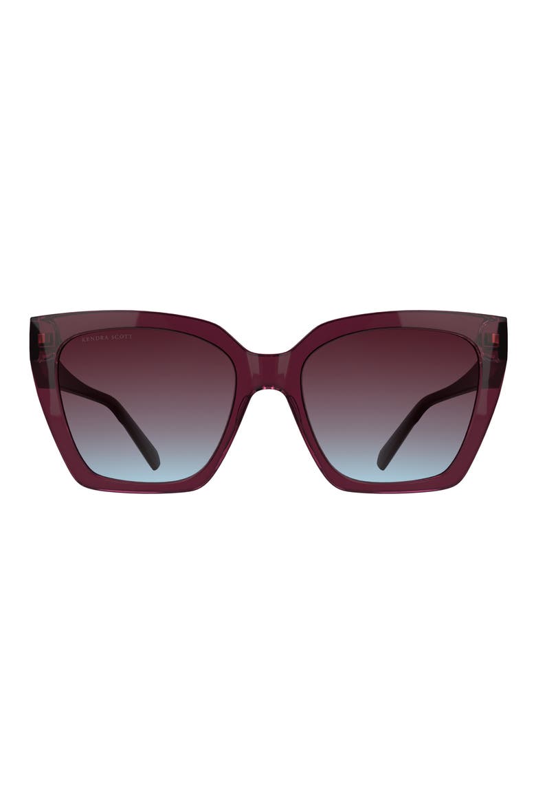 Dira 56mm Gradient Tea Cup Sunglasses, Main, color, CYCLAMEN