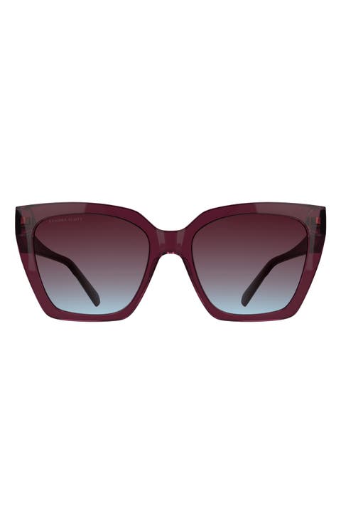 Dira 56mm Gradient Tea Cup Sunglasses