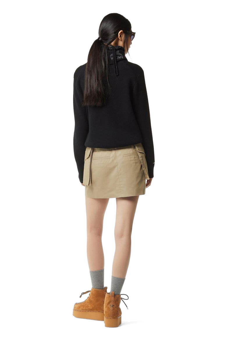 Rabot Sweater in Wool Jacquard, Alternate, color, Black