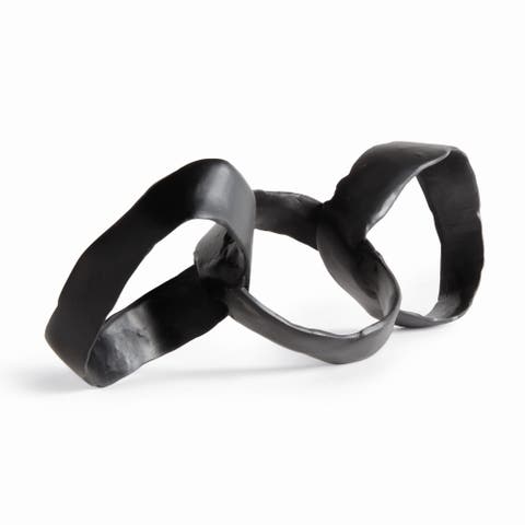 Aiden Sculpture - Black Cast Aluminum Modern Accent Piece