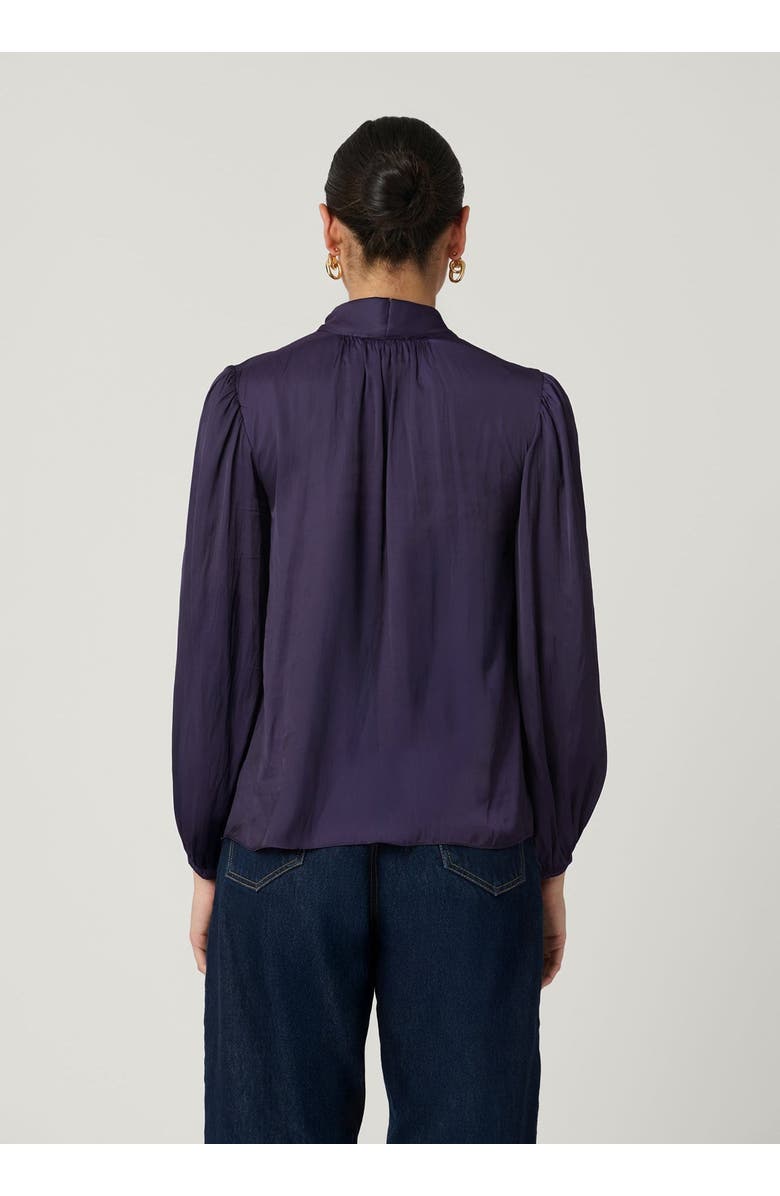 Shoshanna Rye Vintage Satin Top, Alternate, color, Iris