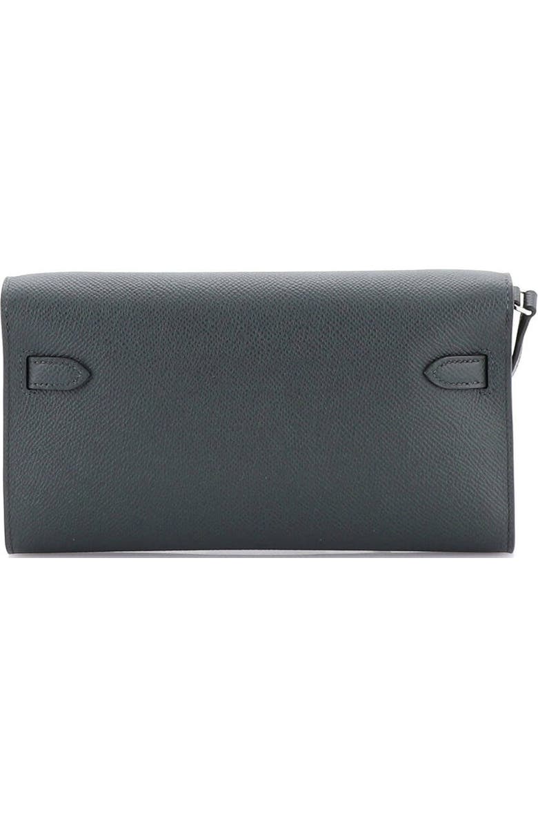 Pre-Owned Hermes Kelly To Go Wallet Epsom, Alternate, color, Vert Mangrove