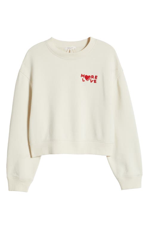 Rag & Bone More Love Sweatshirt In White