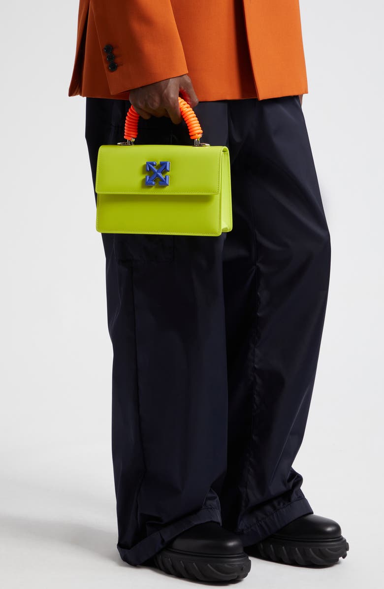 Off-White Jitney 1.4 Leather Top Handle Bag, Alternate, color,