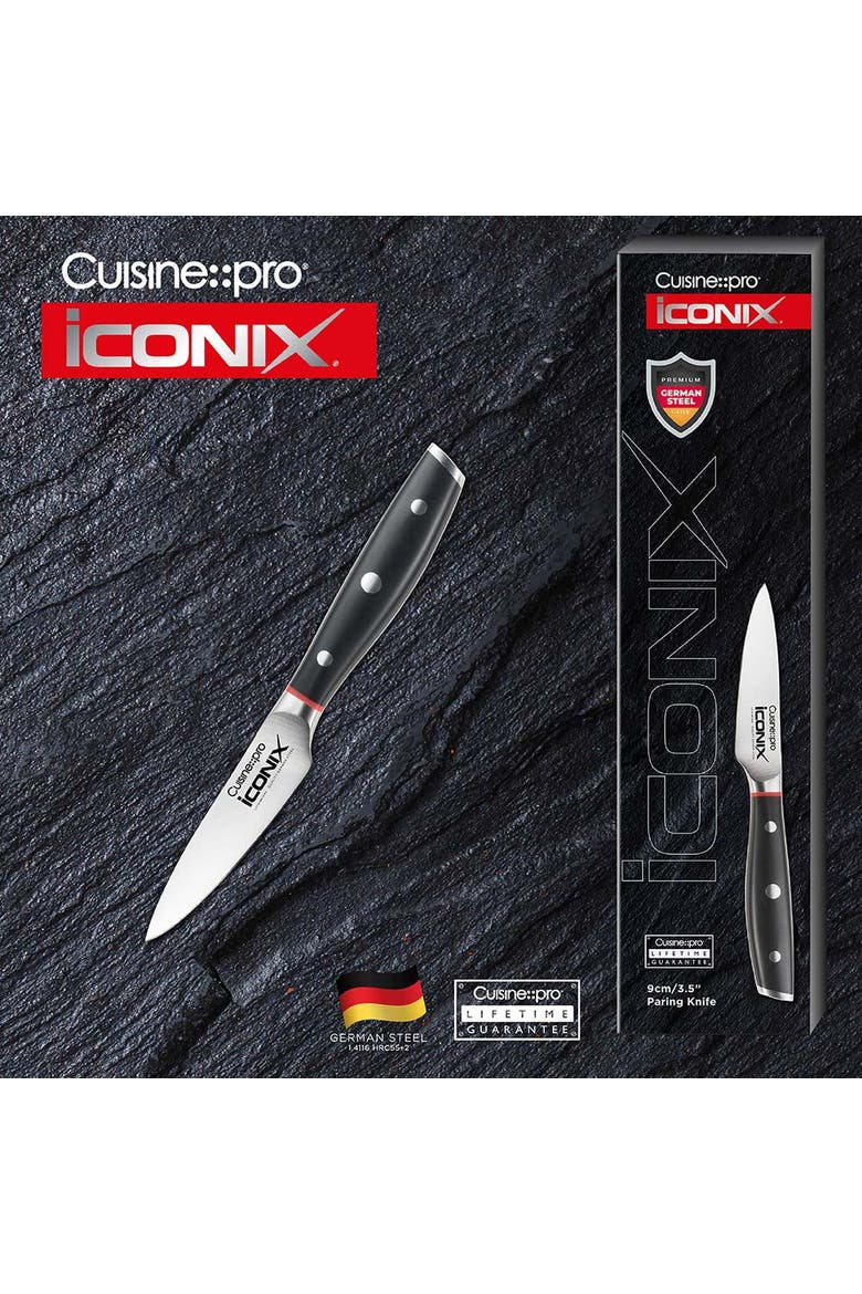 iconiX® 3.5" Paring Knife, Alternate, color, Black