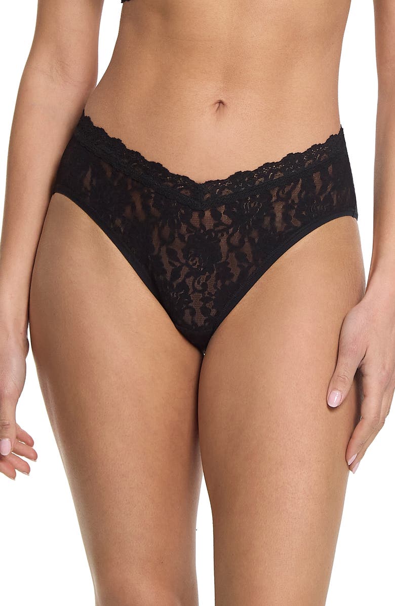 Hanky Panky High Cut Briefs, Main, color, Black
