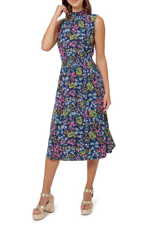 Samantha Floral Print Sleeveless Dress