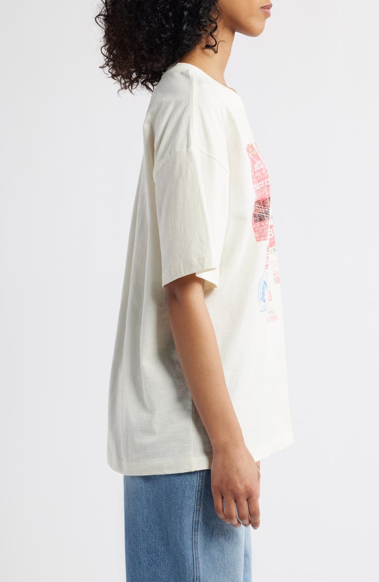 GOLDEN HOUR Tropical Island Luggage Tag Graphic T-Shirt, Alternate, color, 