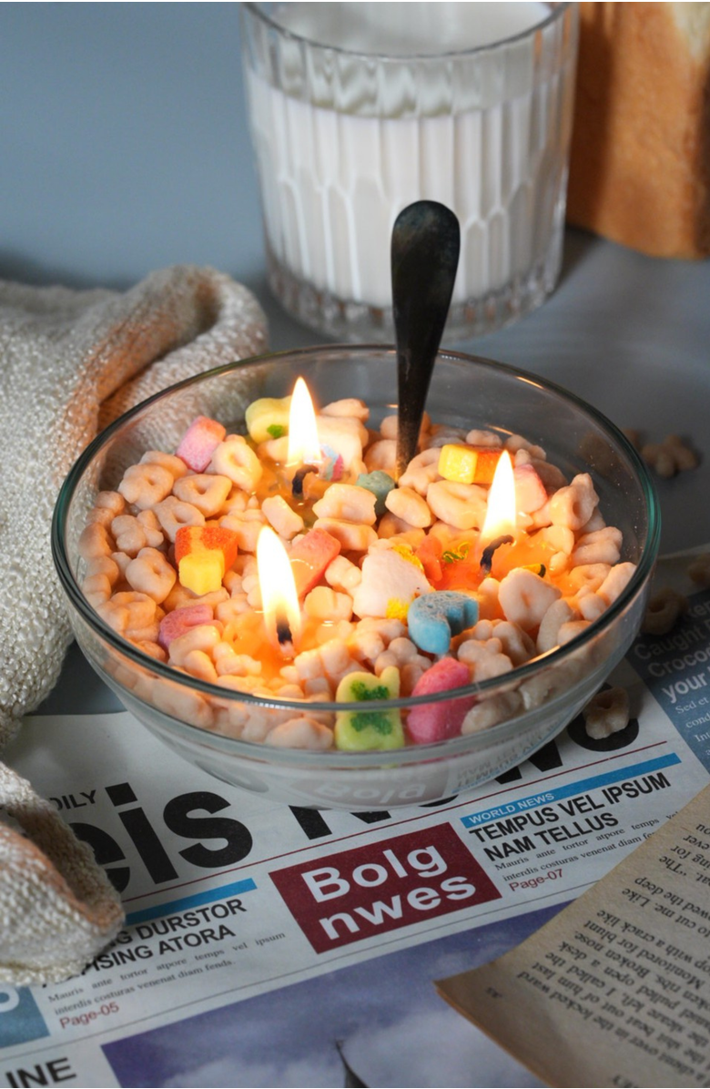 Southlake gifts Lucky Charms Cereal Candle 1.0, Alternate, color, Cereal Bowl Candle