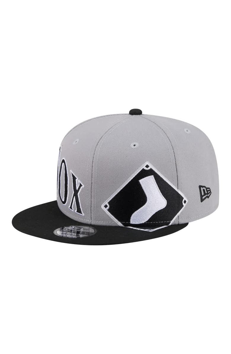 New Era Men's New Era Gray/Black Chicago White Sox Stretched Two-Tone 9FIFTY Adjustable Hat, Main, color, Gray