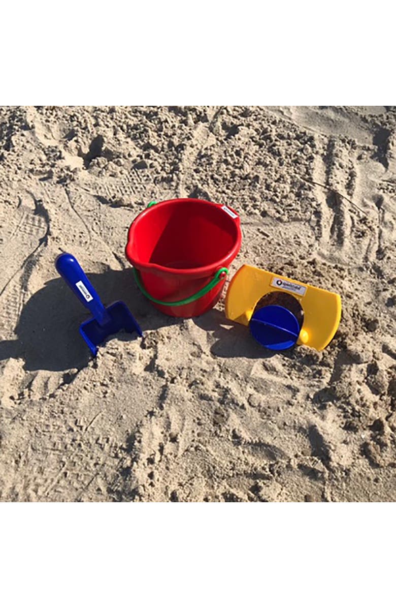 SPIELSTABIL Bucket Mill 3 Piece Toy Set - Includes Bucket, Sand Scoop and Spinning Wheel, Alternate, color, 