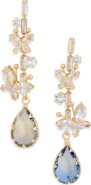 EYE CANDY LOS ANGELES CZ Butterfly Drop Earrings