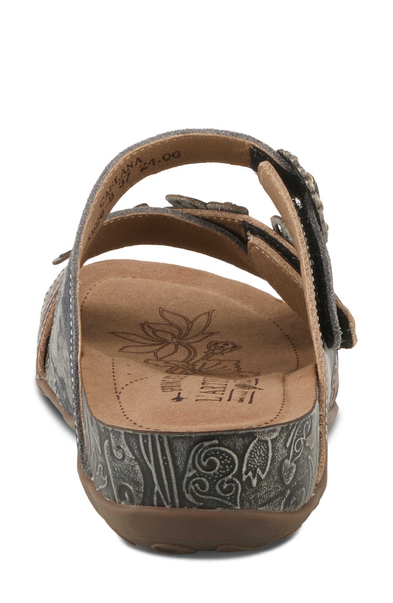 L'Artiste by Spring Step Caelana Slide Sandal, Alternate, color, Charcoal Multi