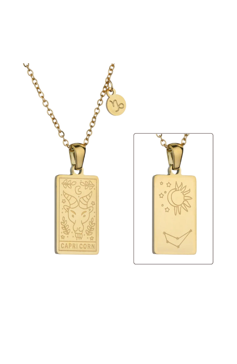 Humanist Beauty Zodiac Constellation Pendant Necklace, Alternate, color, Capricorn