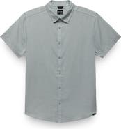 prAna Lindores Hemp Blend Short Sleeve Button-Up Shirt