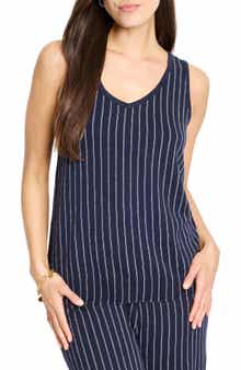 NIC+ZOE Destination Stripe Sweater Tank