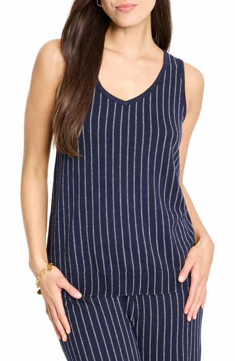 NIC+ZOE Destination Stripe Sweater Tank
