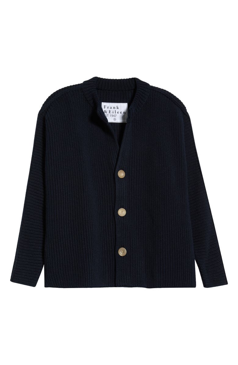 Frank & Eileen Montecito Cotton Cardigan, Main, color, Marine