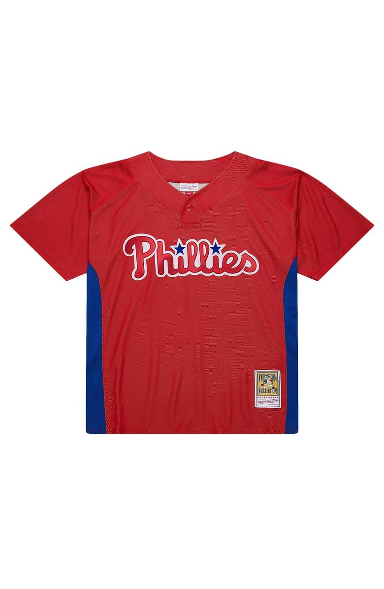 Mitchell & Ness Men's Mitchell & Ness Roy Halladay Red Philadelphia Phillies Cooperstown Collection 2010 Batting Practice Jersey, Alternate, color,