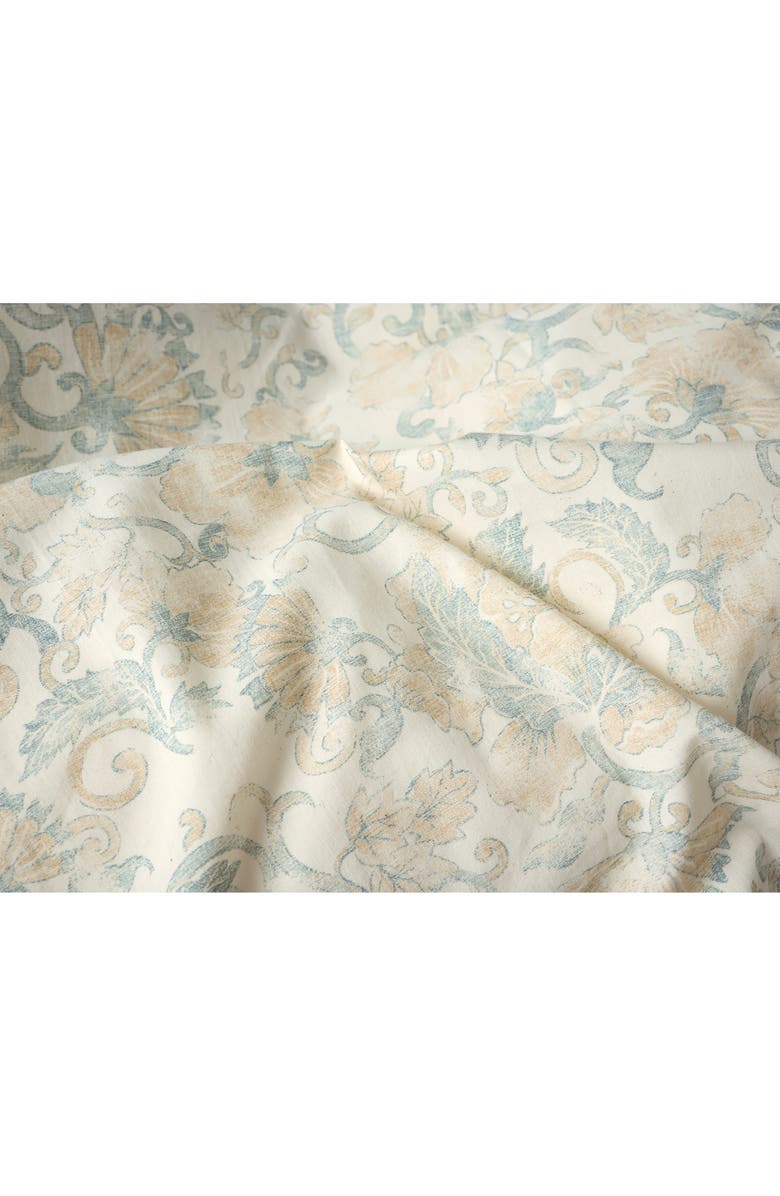 Coyuchi Solana Organic Cotton Duvet Cover, Alternate, color, Tidal/ Doe