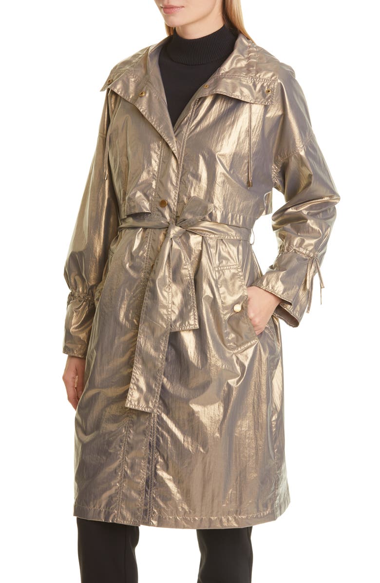 Donna Karan New York Belted Trench Coat, Alternate, color, 