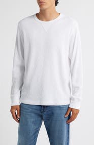 Treasure & Bond Thermal Waffle Slub Knit Long Sleeve T-Shirt