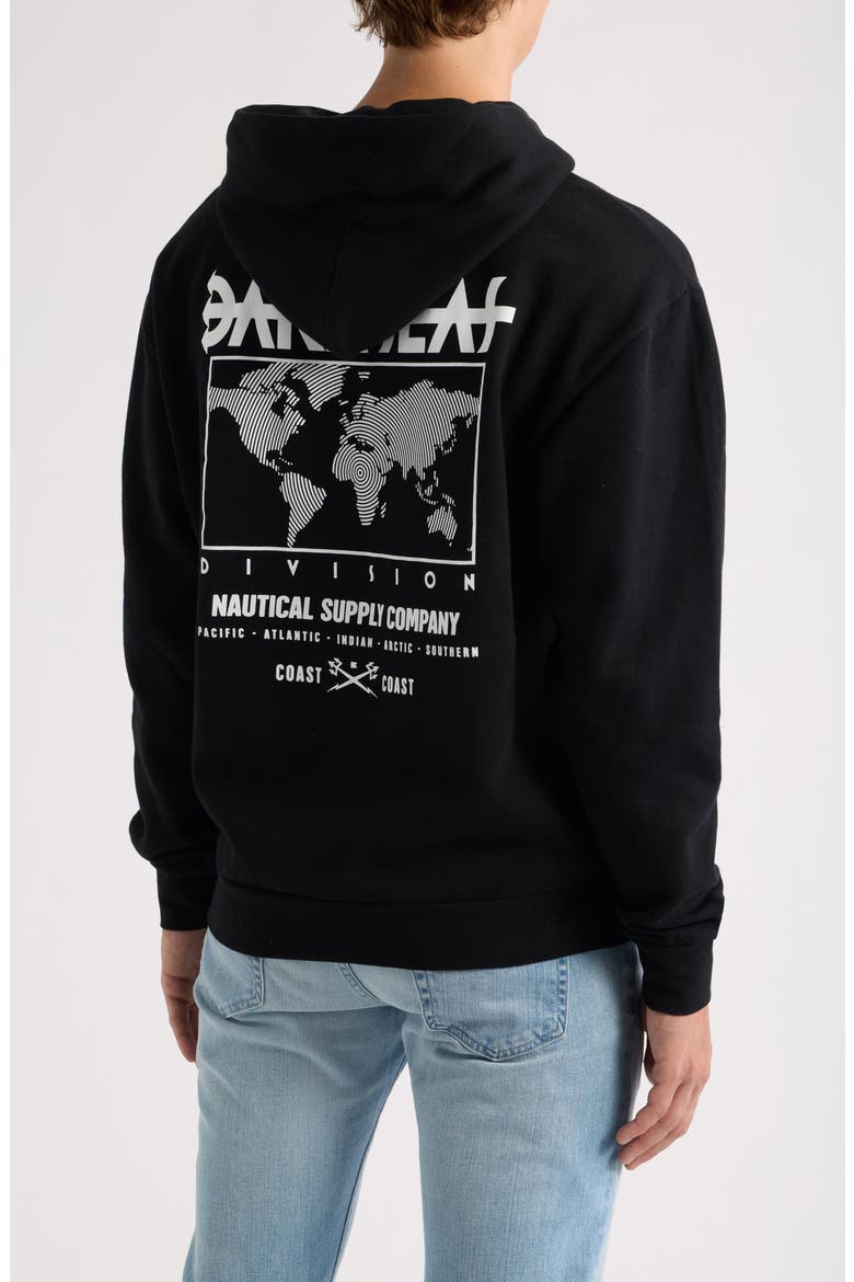 Worldwide Graphic Hoodie, Alternate, color, BLACK