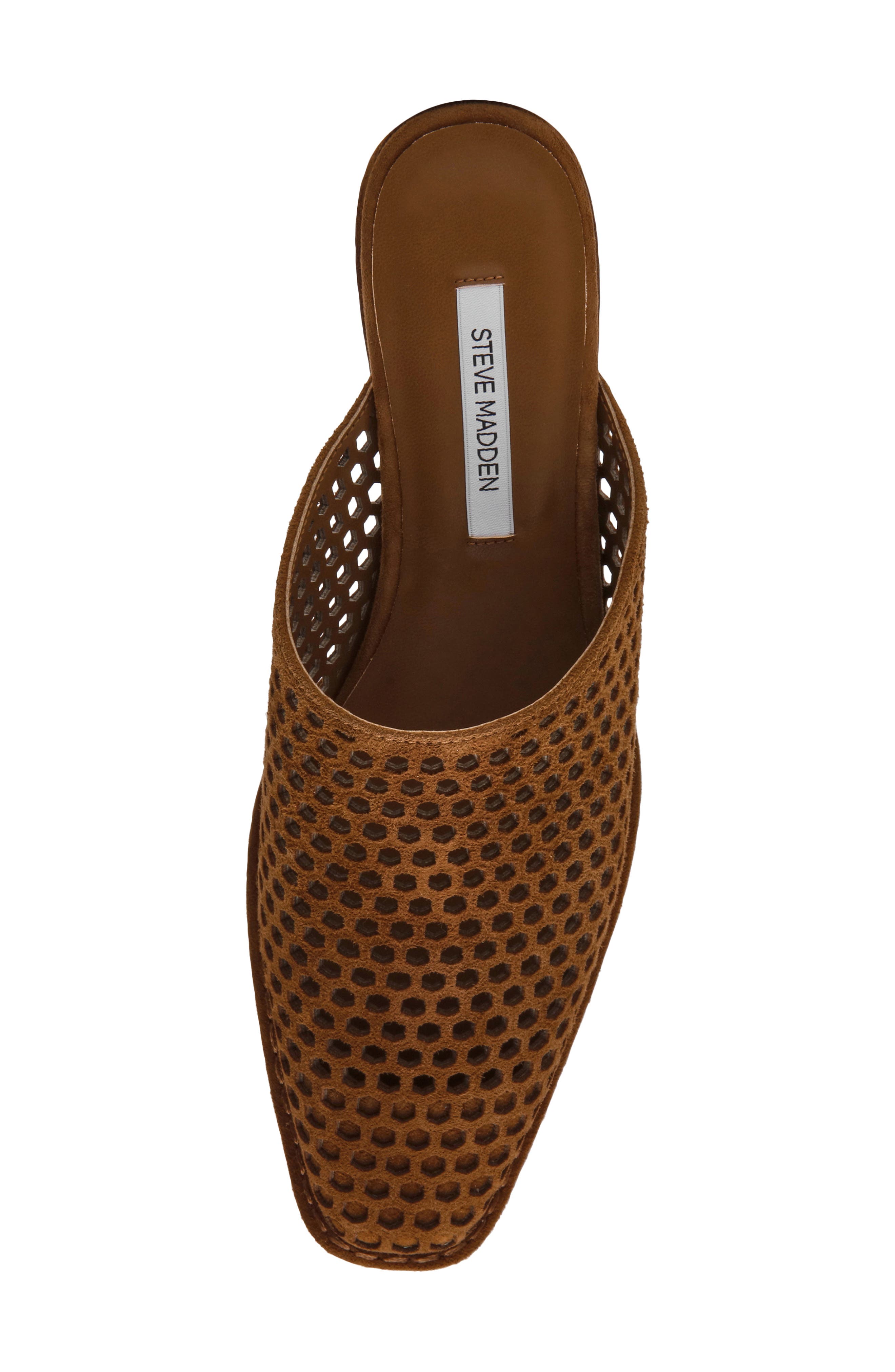 Steve Madden Dessa Perforated Mule, Alternate, color, Cognac