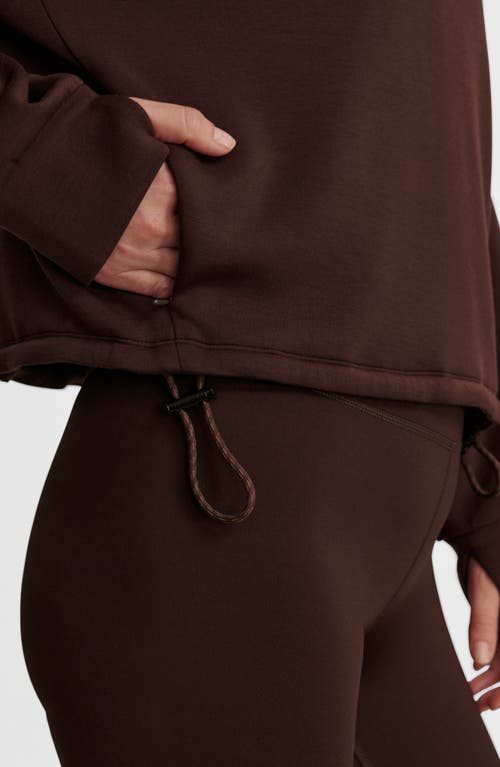 Varley Sian Spacer Half Zip Pullover In Brown