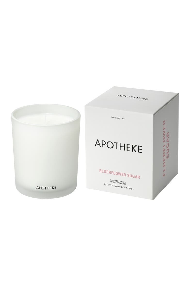 Elderflower Sugar Classic Scented Candle, Main, color, NO COLOR