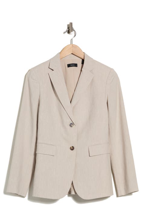 Classic Linen Blend Blazer