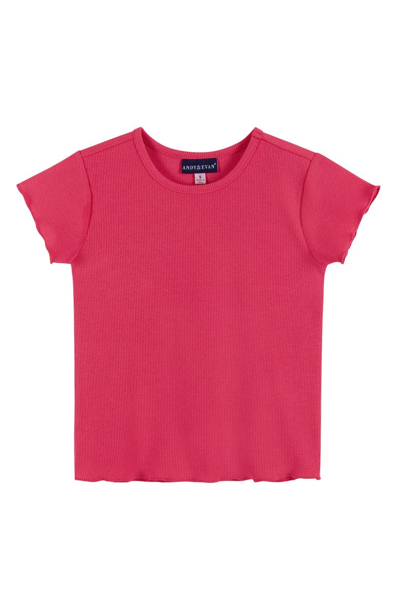 Andy & Evan Kids' Cherry Print Tank T-Shirt Dress, Alternate, color, Pink Cherry