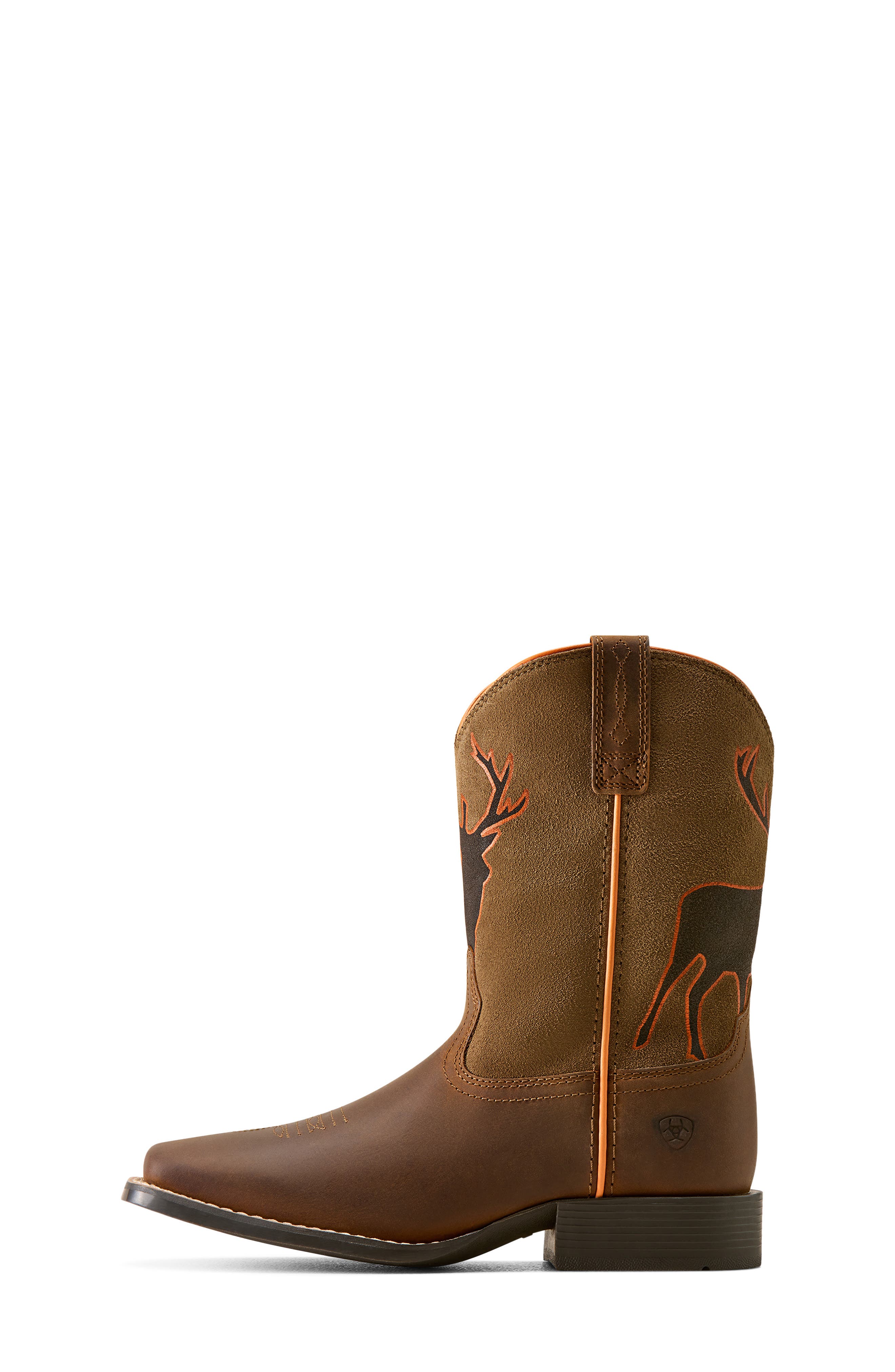 Kids' Trail Cam Western Boot, Alternate, color, DISTRESSED BROWN