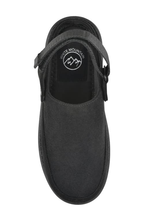 White Mountain Footwear Icebound Slingback Clog In Black