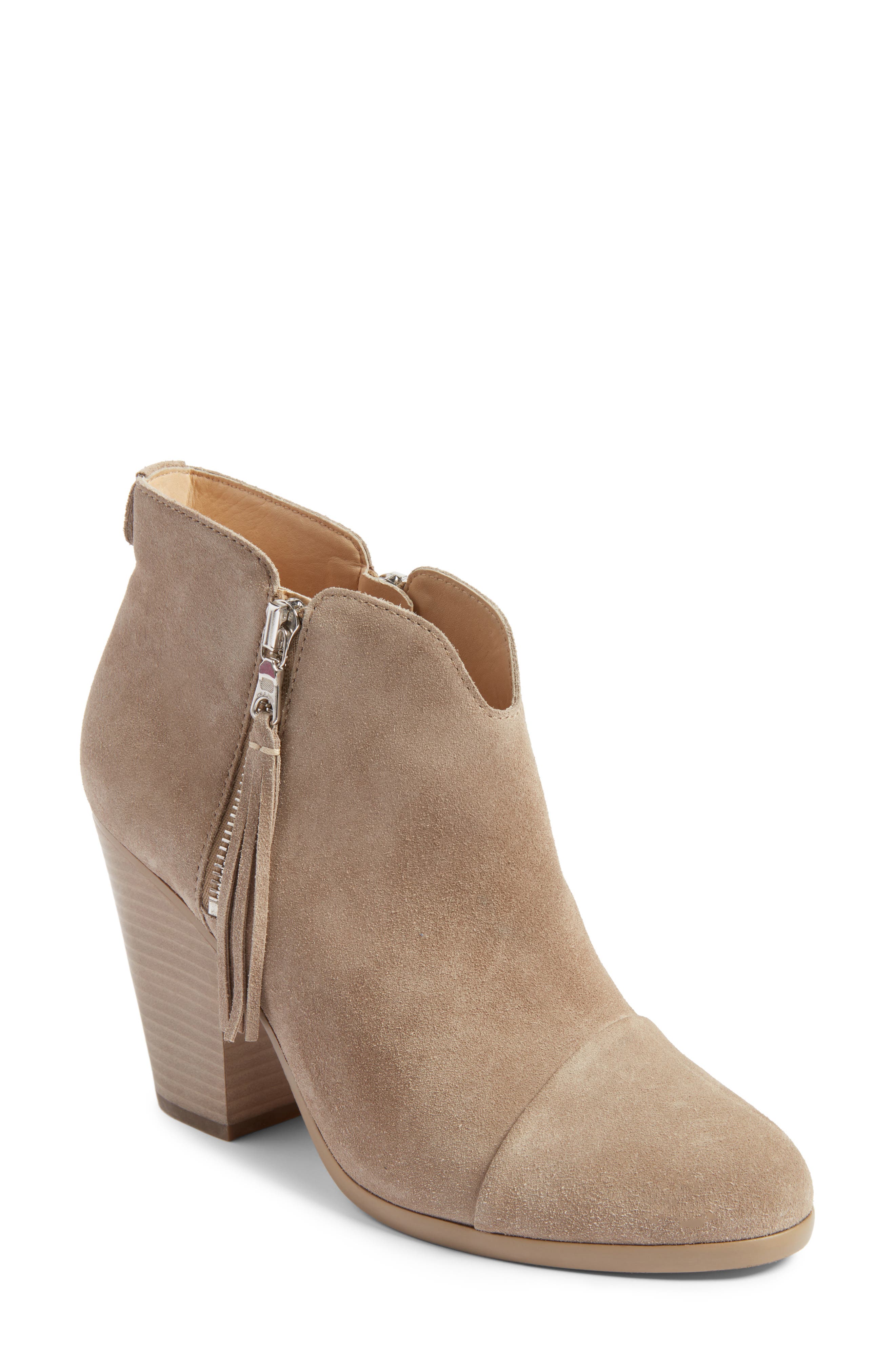 rag & bone Margot Fringe Cap Toe Bootie, Main, color, 