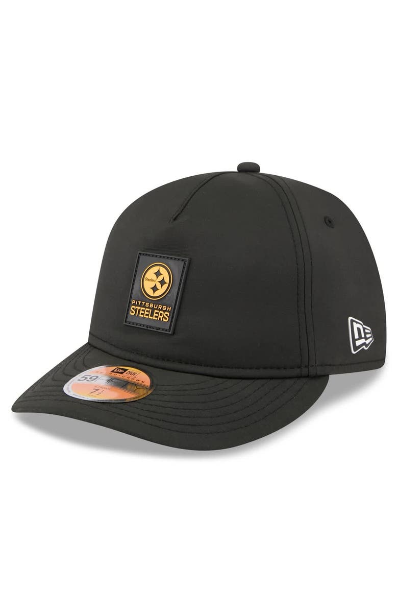 New Era Men's New Era Black Pittsburgh Steelers 2025 Sideline  Retro Crown 59FIFTY Fitted Hat, Main, color, Black