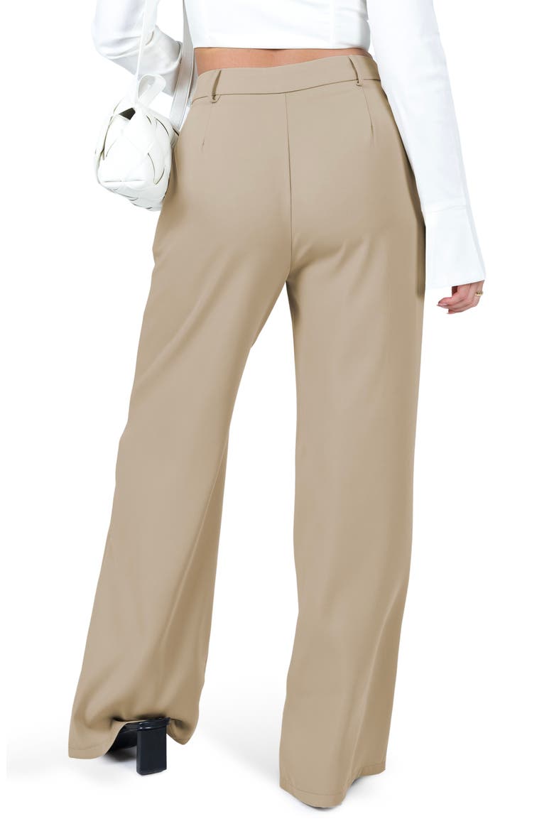 Archer Pleated Wide Leg Pants, Alternate, color, TAUPE