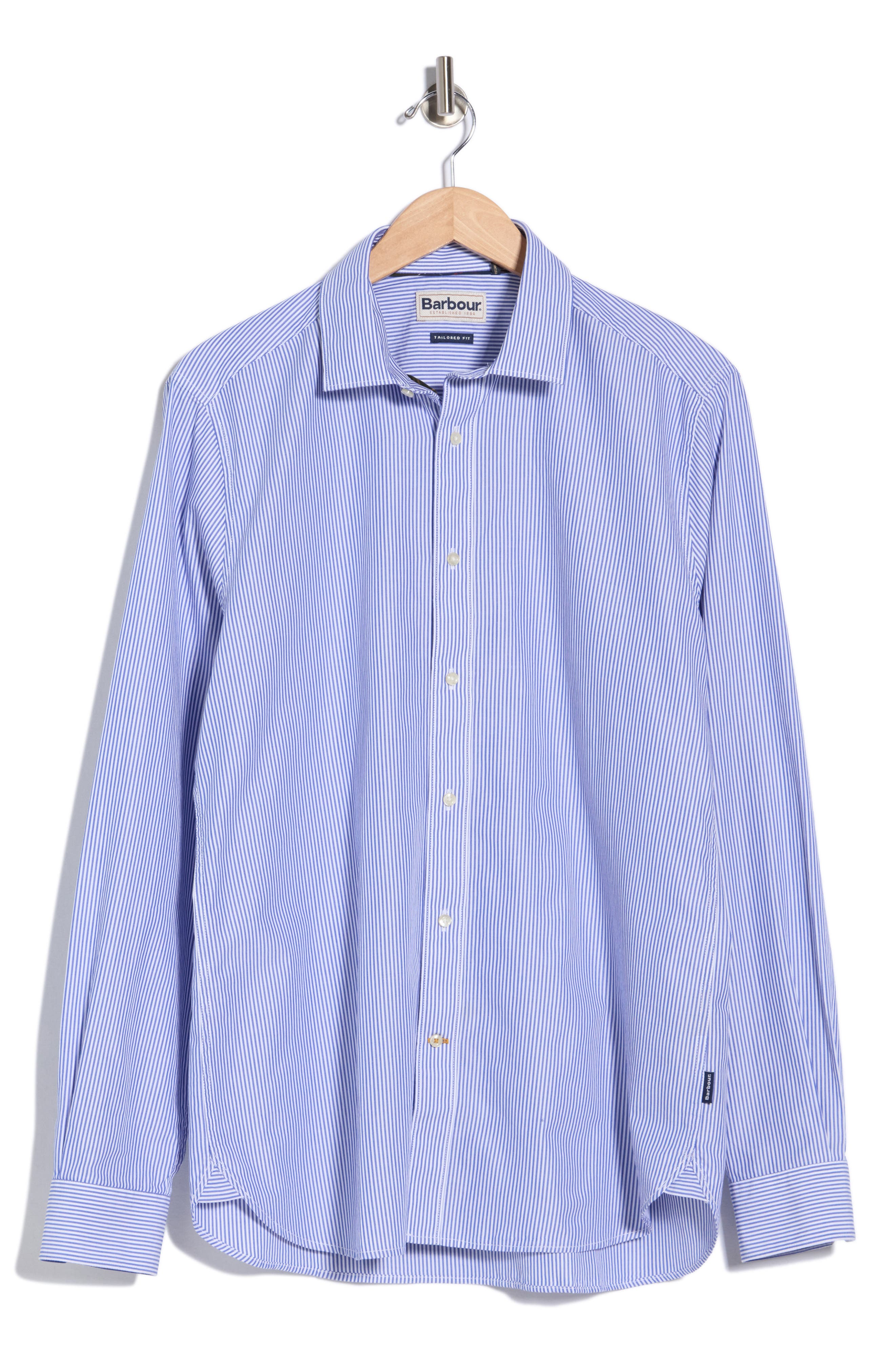 Graham Tailored Fit Stripe Button-Up Shirt