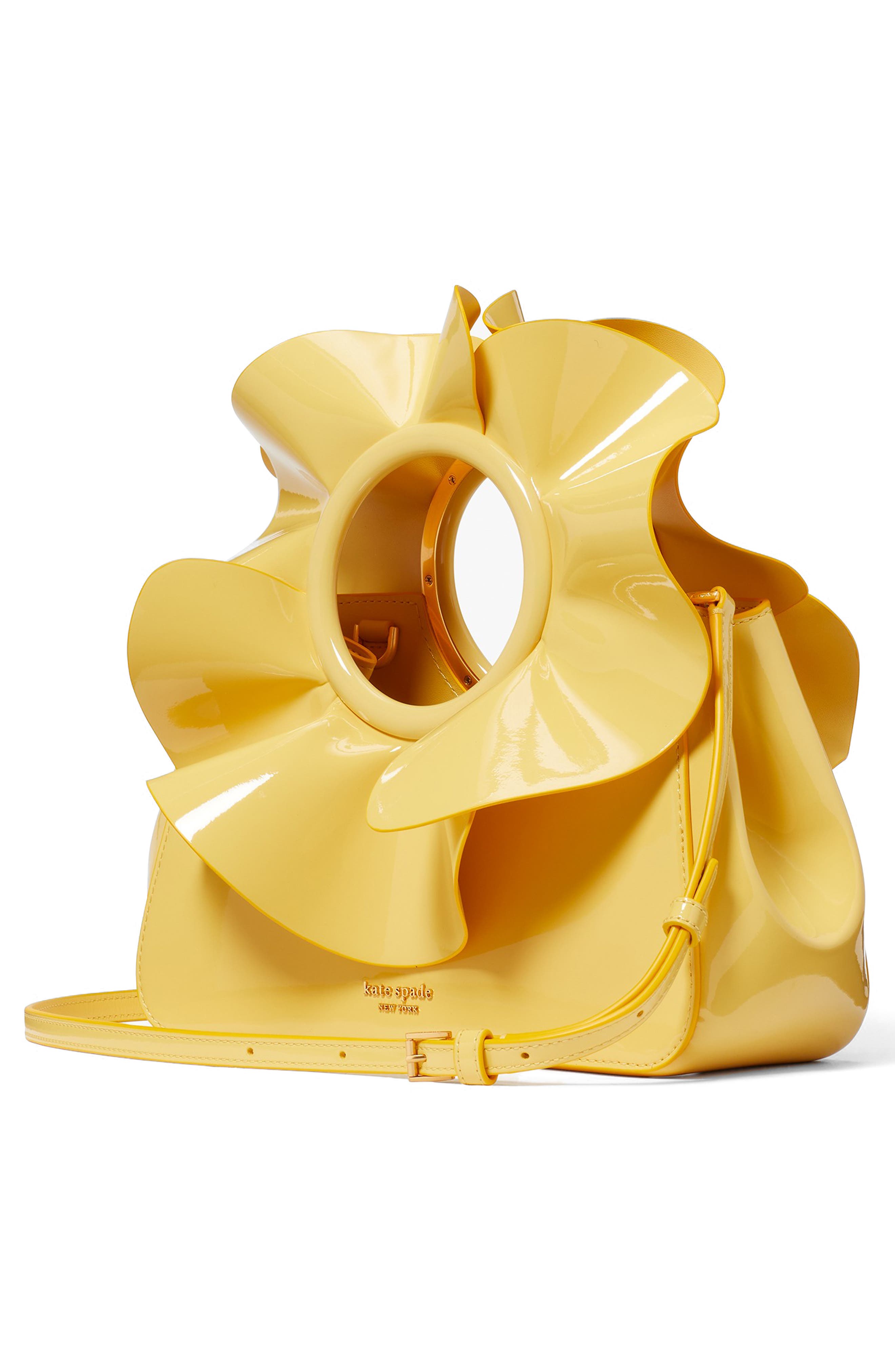 Kate Spade New York flora faux patent leather crossbody bag, Alternate, color, 