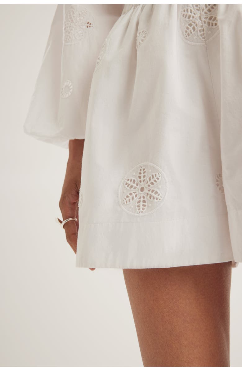 Merlette Antibes Eyelet Short, Alternate, color, White