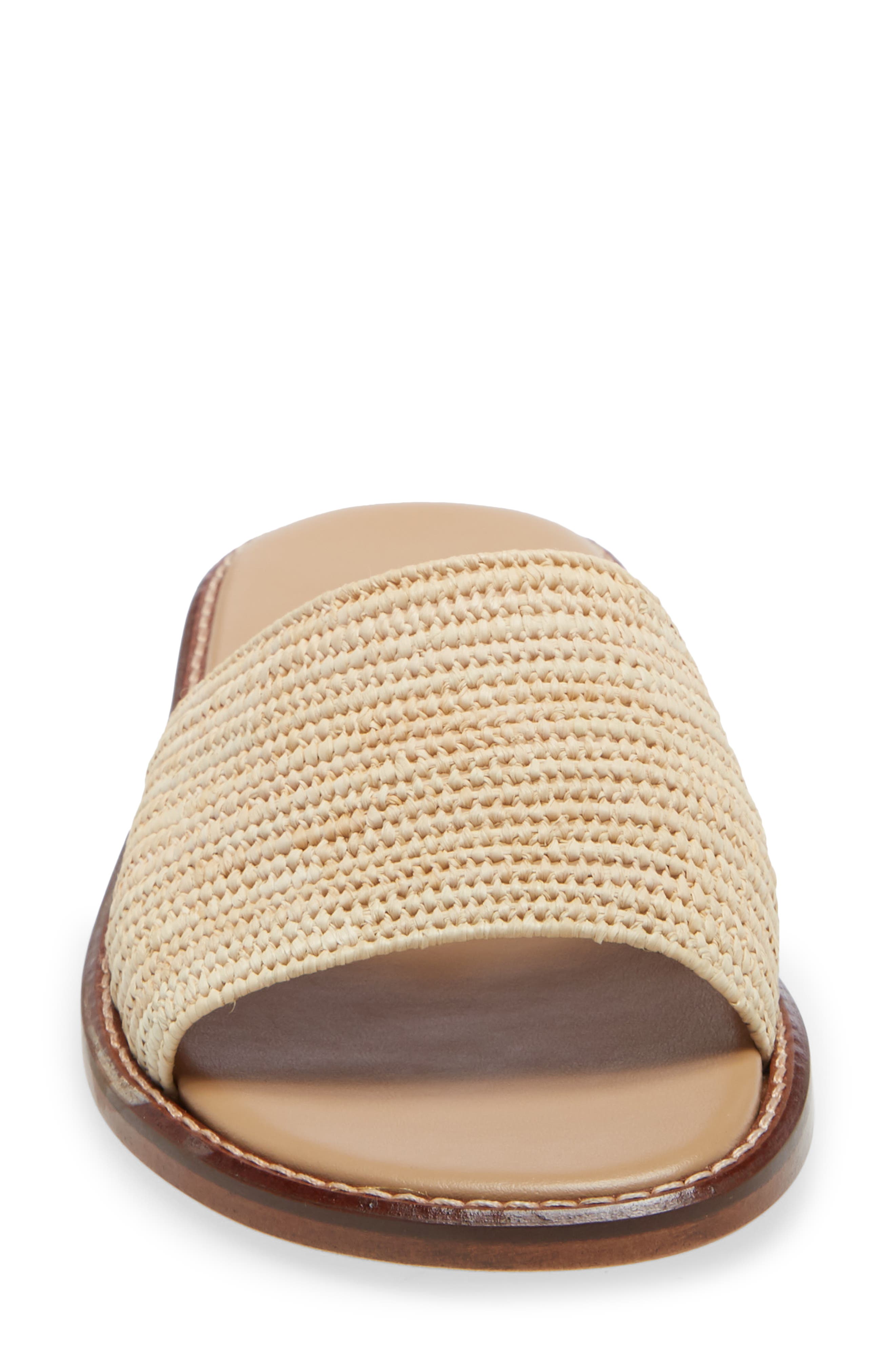 Manolo Blahnik Safina Woven Slide Sandal, Alternate, color, 