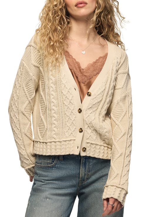 Boxy Cable Cardigan