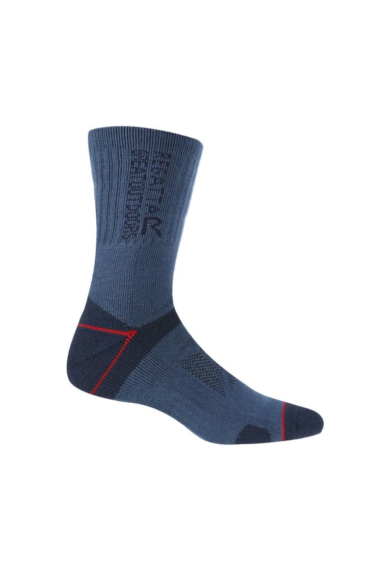Blister Protection Ii Socks, Main, color, Dark Denim and Dark Red