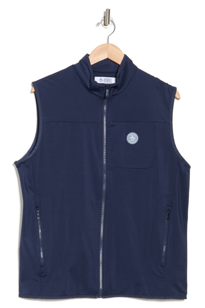 Lightweight Full-Zip Golf Vest, Alternate, color, BLACK IRIS