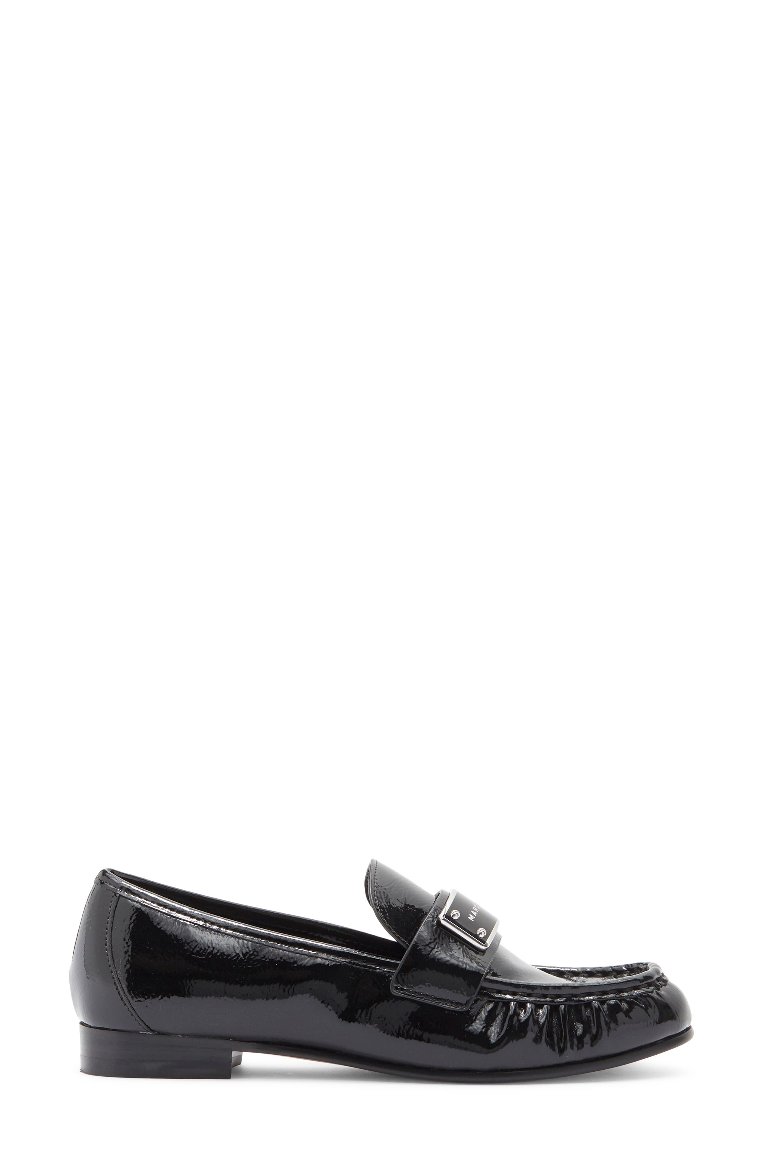 Marc Jacobs The Bold Logo Loafer, Alternate, color, Black