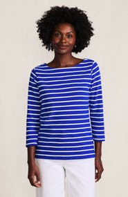Lands' End Mariner Jersey Boatneck Top