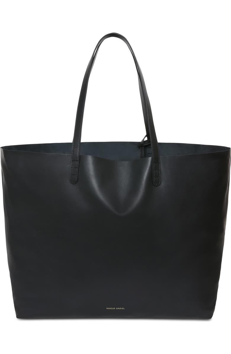 Mansur Gavriel Oversize Lambskin Leather Tote, Main, color,